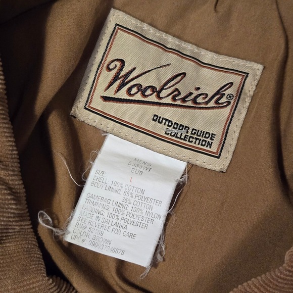 Woolrich Outdoor‎ Guide Collection Hunting Jacket Brown Orange Size L 1990s Mens - Picture 4 of 16